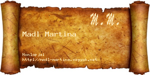 Madl Martina névjegykártya